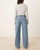 Abercrombie & Fitch Abercrombie & Fitch low rise loose jeans in light wash-Blue - 4