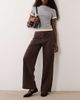 Abercrombie & Fitch Abercrombie & Fitch low rise wide leg pants in brown - 1