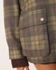 Abercrombie & Fitch Abercrombie & Fitch mid length contrast collar waxed barn jacket in green plaid - 4