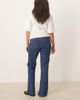 Abercrombie & Fitch Abercrombie & Fitch mid rise 90s flared jeans with split hem in dark blue wash - 2