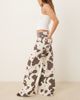 Abercrombie & Fitch Abercrombie & Fitch mid rise baggy bootcut jeans in multi cow print - 2