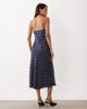 Abercrombie & Fitch Abercrombie & Fitch midaxi satin slip dress in navy polka dots - 3