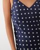 Abercrombie & Fitch Abercrombie & Fitch midaxi satin slip dress in navy polka dots - 4
