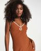 Abercrombie & Fitch Abercrombie & Fitch midaxi slip dress in brown - 4