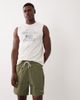 Abercrombie & Fitch Abercrombie & Fitch nylon shorts with side stripe in khaki-Black - 2