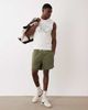 Abercrombie & Fitch Abercrombie & Fitch nylon shorts with side stripe in khaki-Black - 4