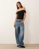 Abercrombie & Fitch Abercrombie & Fitch off shoulder top with hardware detail in black - 2