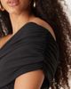 Abercrombie & Fitch Abercrombie & Fitch off the shoulder asymmetric wrap bodysuit in black - 2