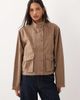 Abercrombie & Fitch Abercrombie & Fitch oversized denim jacket in washed brown - 3