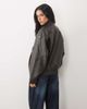 Abercrombie & Fitch Abercrombie & Fitch oversized faux leather bomber jacket in khaki green - 2