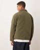 Abercrombie & Fitch Abercrombie & Fitch padded worker jacket with corduroy collar in green - 3