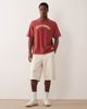 Abercrombie & Fitch Abercrombie & Fitch patch logo T-shirt in washed red-Gray - 2