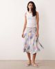 Abercrombie & Fitch Abercrombie & Fitch patchwork godet midi skirt in blue - 1