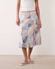 Abercrombie & Fitch Abercrombie & Fitch patchwork godet midi skirt in blue - 2