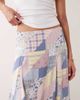 Abercrombie & Fitch Abercrombie & Fitch patchwork godet midi skirt in blue - 3