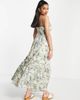 Abercrombie & Fitch Abercrombie & Fitch plunge maxi dress in tropical print-Multi - 2