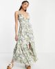 Abercrombie & Fitch Abercrombie & Fitch plunge maxi dress in tropical print-Multi - 4