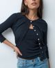 Abercrombie & Fitch Abercrombie & Fitch pointelle cami and cardigan in black - 3