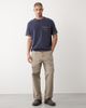 Abercrombie & Fitch Abercrombie & Fitch premium heavyweight T-shirt with embroidered detail in washed navy-Blue - 2