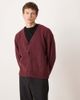 Abercrombie & Fitch Abercrombie & Fitch preppy cardigan in burgundy-Red - 1