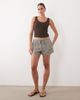 Abercrombie & Fitch Abercrombie & Fitch pull on embroidered boho shorts in brown gingham - 2