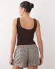 Abercrombie & Fitch Abercrombie & Fitch pull on embroidered boho shorts in brown gingham - 4