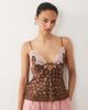 Abercrombie & Fitch Abercrombie & Fitch reversible cami top in floral print-Brown - 1