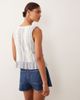Abercrombie & Fitch Abercrombie & Fitch ruffle boho sleeveless top in blue stripes - 4