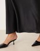 Abercrombie & Fitch Abercrombie & Fitch satin look high rise bias cut maxi skirt in black - 2