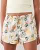 Abercrombie & Fitch Abercrombie & Fitch satin pajama shorts in yellow citrus print - part of a set - 4