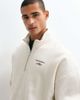 Abercrombie & Fitch Abercrombie & Fitch script logo oversized 1/4 zip sweatshirt in cream-White - 2