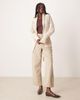 Abercrombie & Fitch Abercrombie & Fitch shawl collar boho cardigan in cream-Neutral - 2