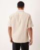 Abercrombie & Fitch Abercrombie & Fitch short sleeve cropped poplin shirt in beige-Neutral - 3