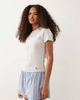 Abercrombie & Fitch Abercrombie & Fitch short sleeve seamless baby tee in gray - 1