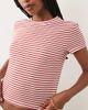 Abercrombie & Fitch Abercrombie & Fitch short sleeve seamless baby tee in red stripes - 2