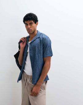 Abercrombie & Fitch Abercrombie & Fitch short sleeve shirt in blue