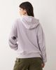 Abercrombie & Fitch Abercrombie & Fitch side logo zip up hoodie in lilac-Purple - 3