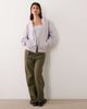 Abercrombie & Fitch Abercrombie & Fitch side logo zip up hoodie in lilac-Purple - 4
