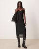 Abercrombie & Fitch Abercrombie & Fitch sleeveless embellished maxi dress in black - 1