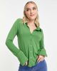 Abercrombie & Fitch Abercrombie & Fitch slinky slim jersey shirt in green - 1