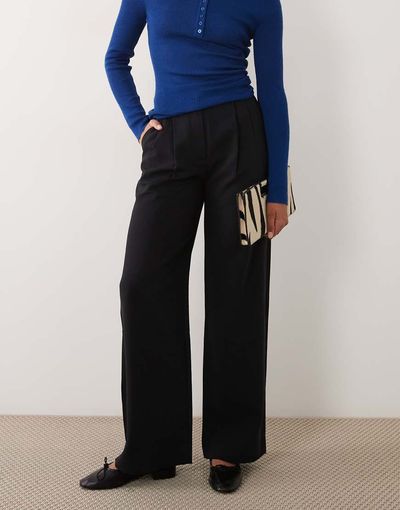 Abercrombie & Fitch Abercrombie & Fitch Sloane classic tailored pants in black