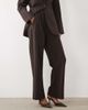 Abercrombie & Fitch Abercrombie & Fitch Sloane high rise wide leg pants in brown pinstripes - part of a set - 2