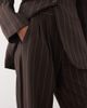Abercrombie & Fitch Abercrombie & Fitch Sloane high rise wide leg pants in brown pinstripes - part of a set - 4