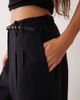 Abercrombie & Fitch Abercrombie & Fitch Sloane high rise wide leg pants with belt in black - 2