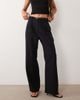 Abercrombie & Fitch Abercrombie & Fitch Sloane high rise wide leg pants with belt in black - 3