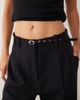 Abercrombie & Fitch Abercrombie & Fitch Sloane high rise wide leg pants with belt in black - 4