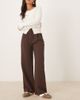 Abercrombie & Fitch Abercrombie & Fitch sloane ultra high waist tailored pants in brown - 1