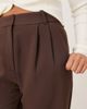 Abercrombie & Fitch Abercrombie & Fitch sloane ultra high waist tailored pants in brown - 2