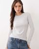 Abercrombie & Fitch Abercrombie & Fitch soft touch crew neck long sleeve top in gray - 1