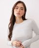 Abercrombie & Fitch Abercrombie & Fitch soft touch crew neck long sleeve top in gray - 4